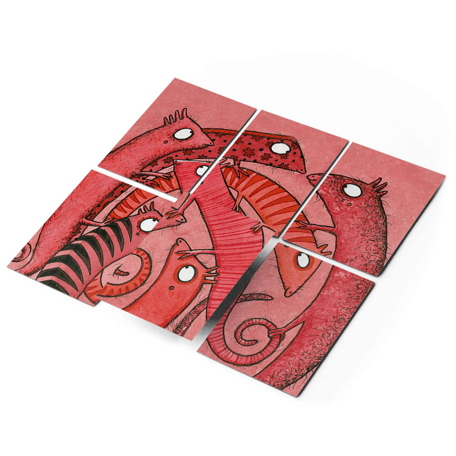 Fliesenaufkleber 15x20 cm Selbstklebend - Wer mit wem
