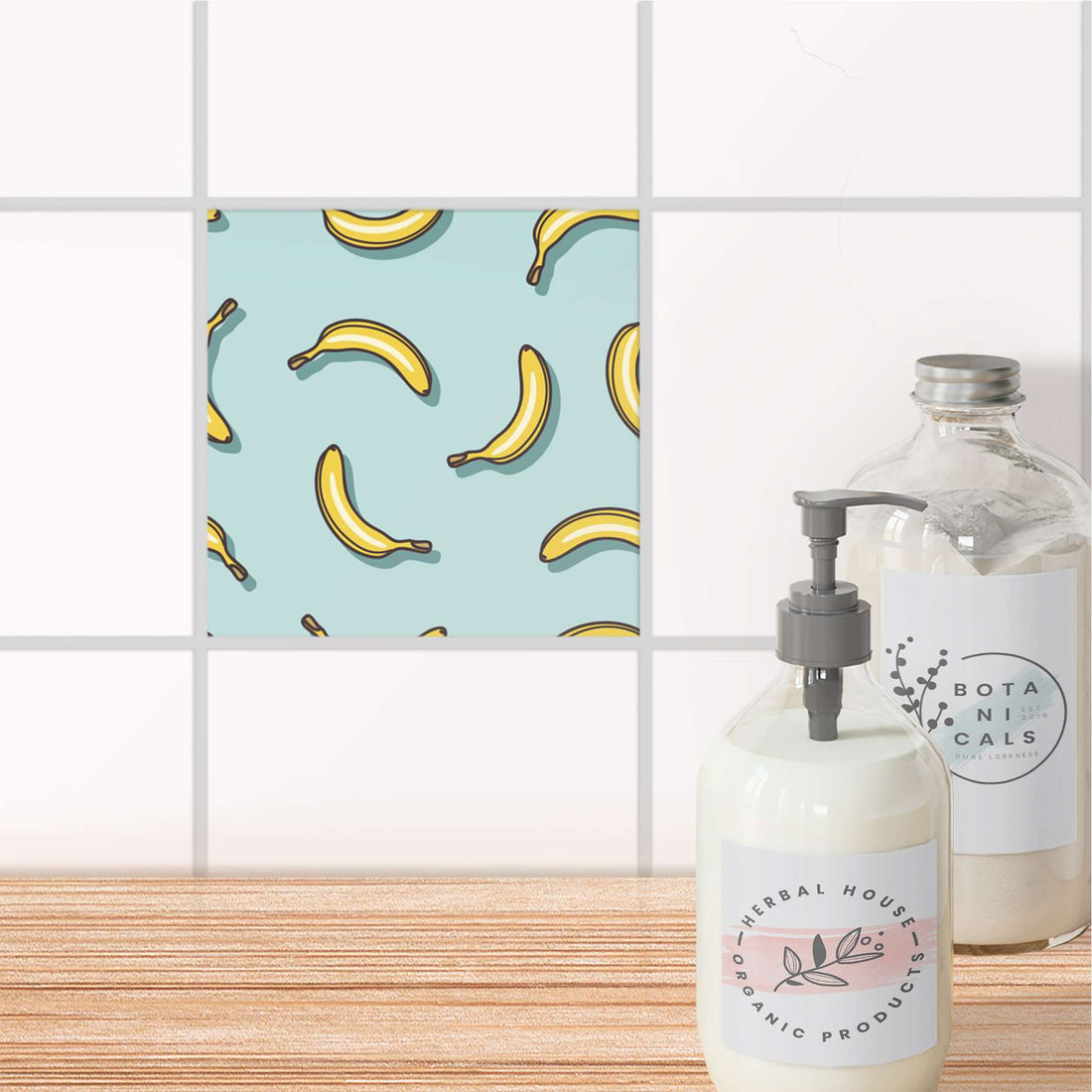 Fliesenaufkleber Bad - Hey Banana