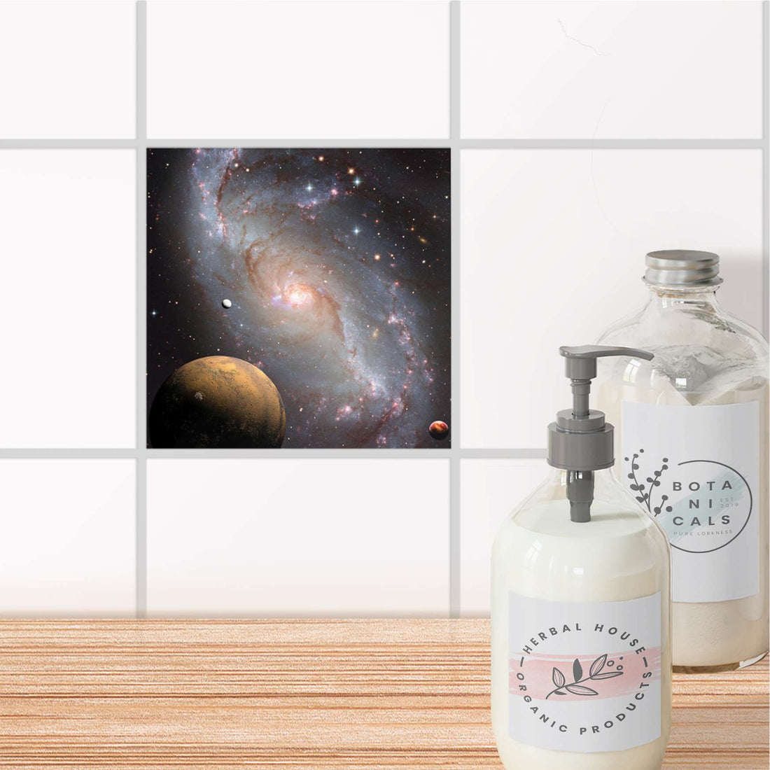 Fliesenaufkleber Bad - Milky Way