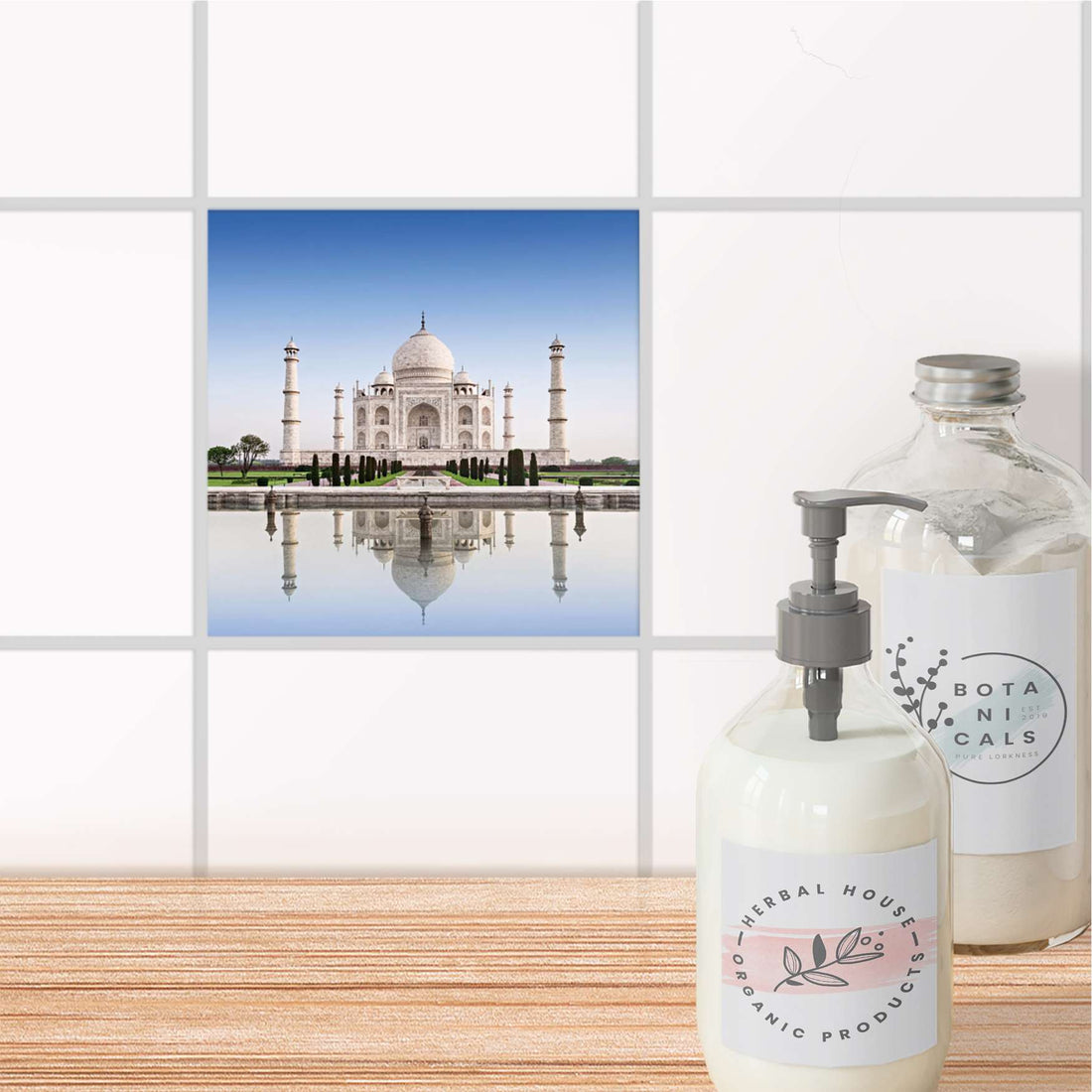 Fliesenaufkleber Bad - Taj Mahal