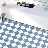 Fliesenaufkleber Boden Küche - Mosaik Blau