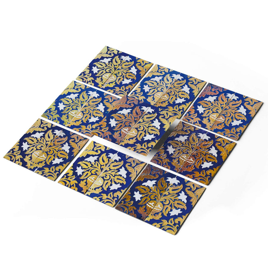 Fliesenaufkleber Boden (selbstklebend) - Golden Twenties