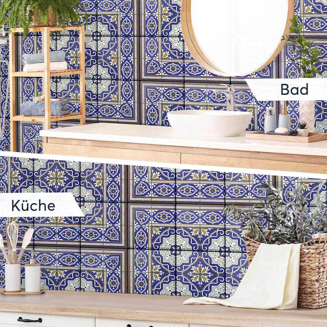 Fliesenaufkleber Küche Bad - Arabic Tiles