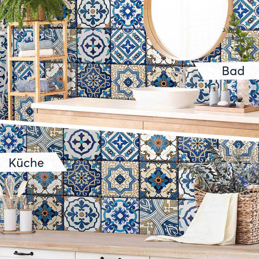 Fliesenaufkleber Küche Bad - Lisboa Azulejos