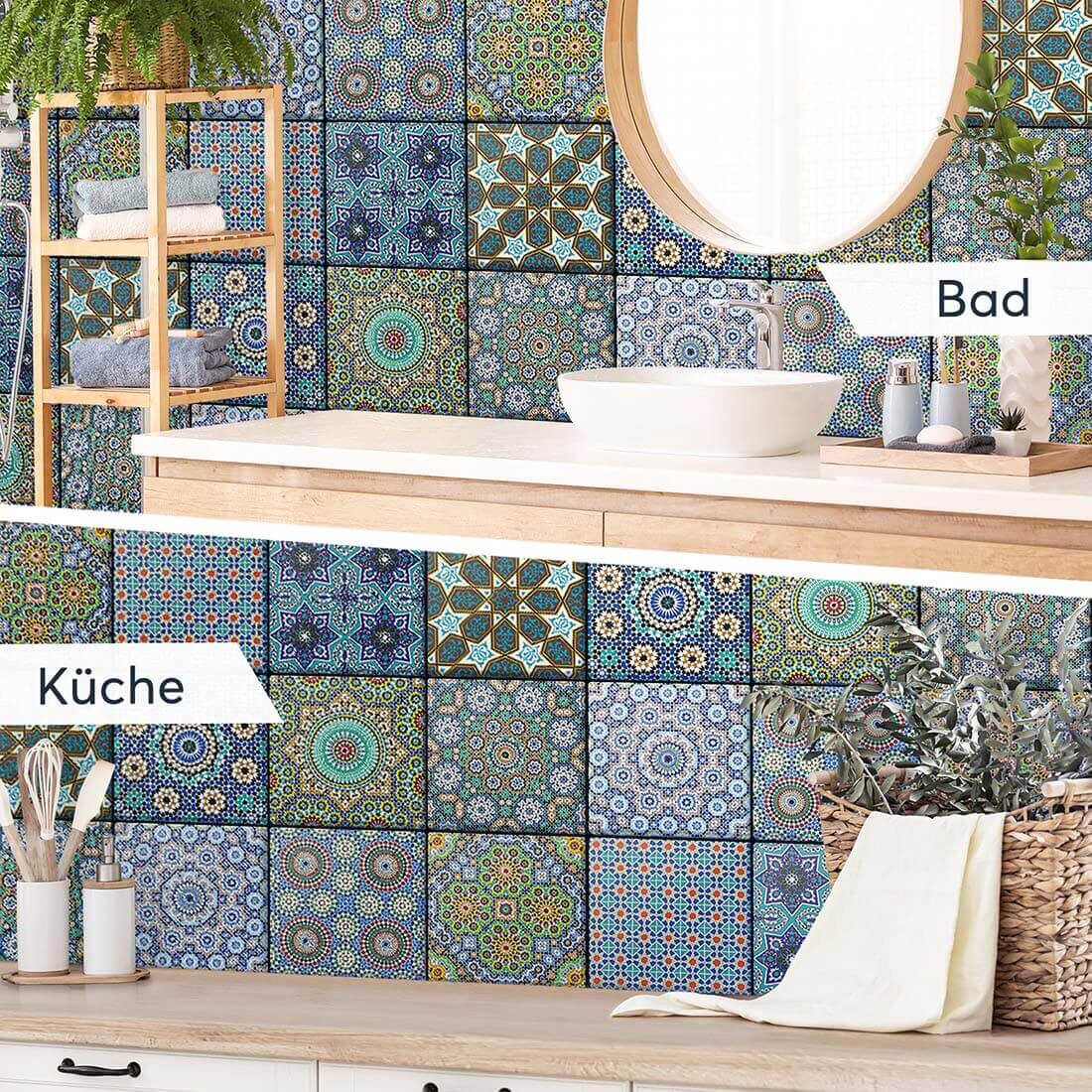 Fliesenaufkleber Küche Bad - Orientalisches Mosaik
