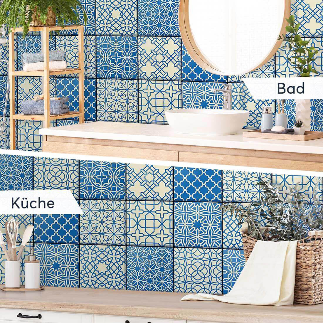 Fliesenaufkleber Küche Bad - Pattern Design