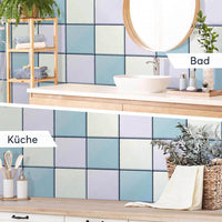 Fliesenaufkleber Küche Bad - Samtfarben