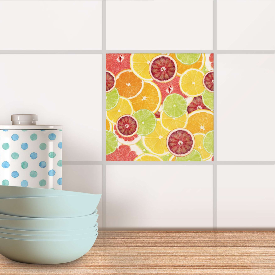 Fliesenaufkleber Küche - Citrus