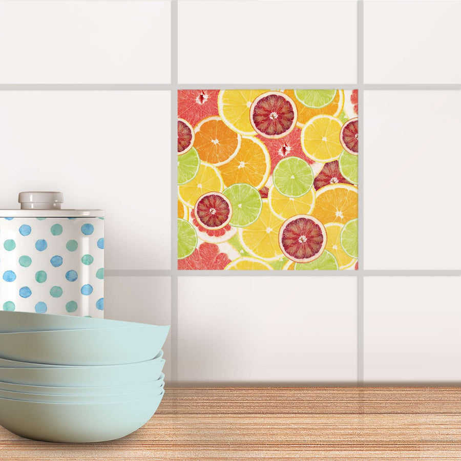 Fliesenaufkleber Küche - Citrus