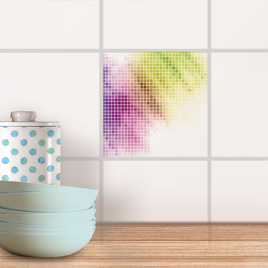 Fliesenaufkleber Küche - Colorful 1