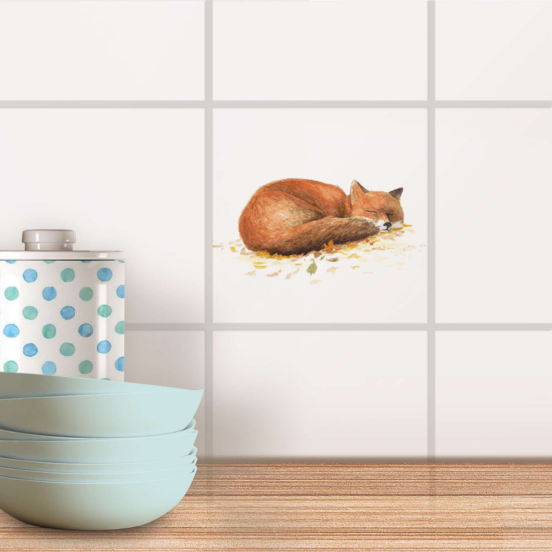 Fliesenaufkleber Küche - Fuchs