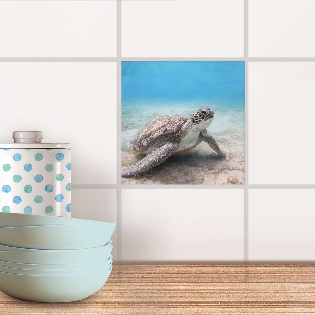 Fensterfolie [quer] - Green Sea Turtle – creatisto