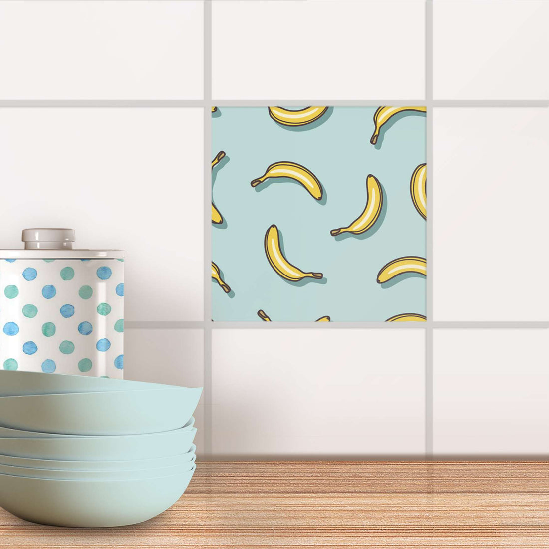 Fliesenaufkleber Küche - Hey Banana