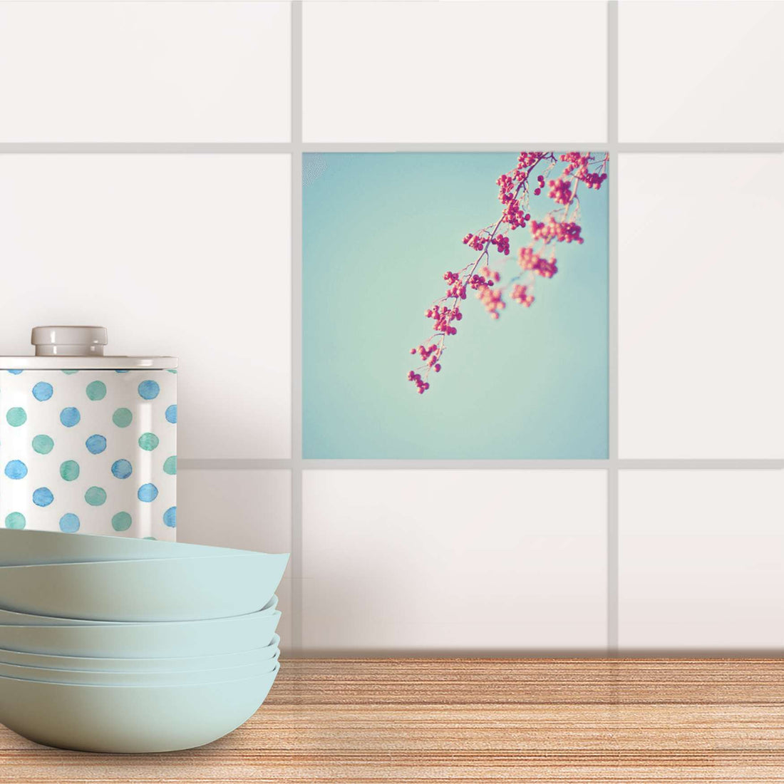 Fliesenaufkleber Küche - Ikebana für Anfänger