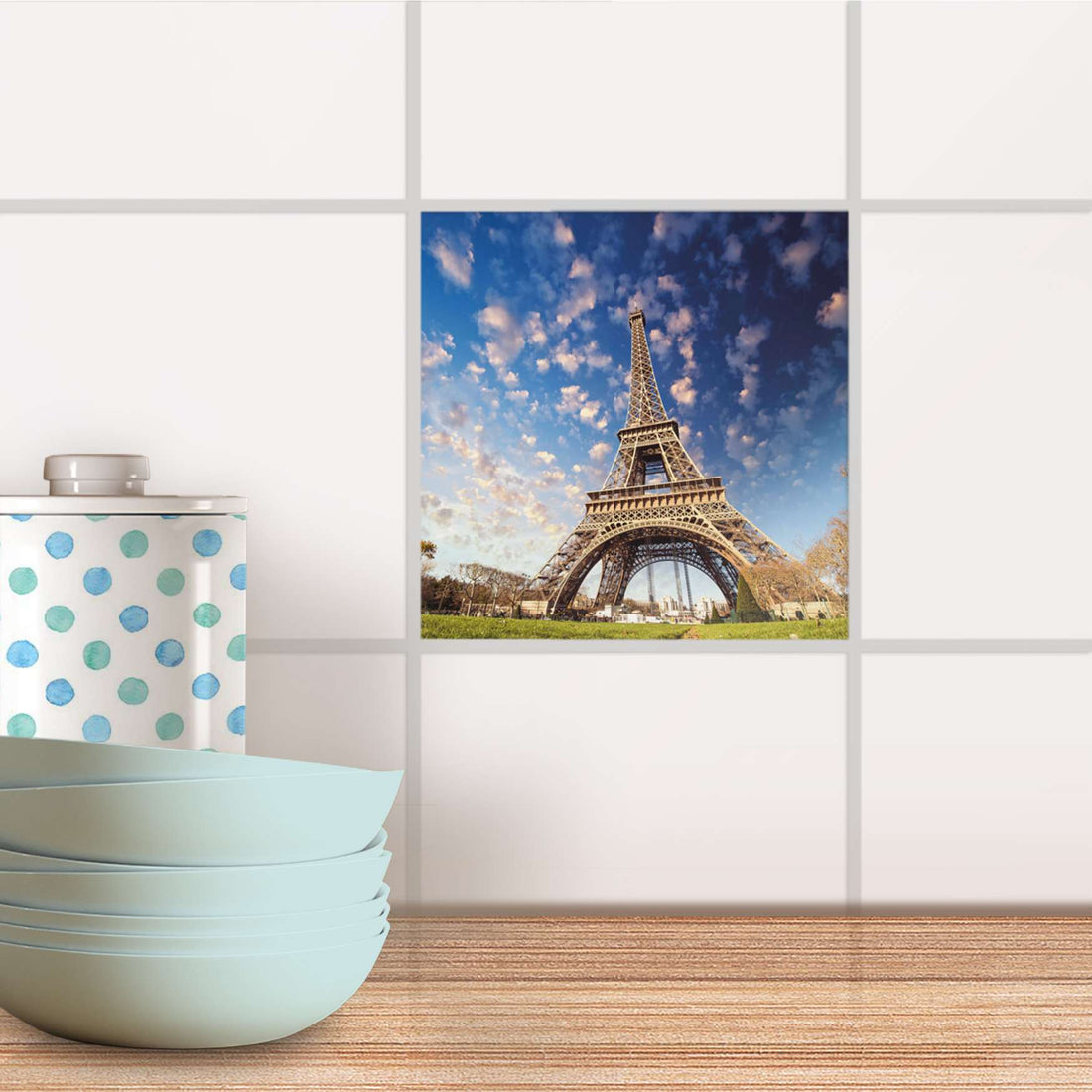 Fliesenaufkleber Küche - La Tour Eiffel