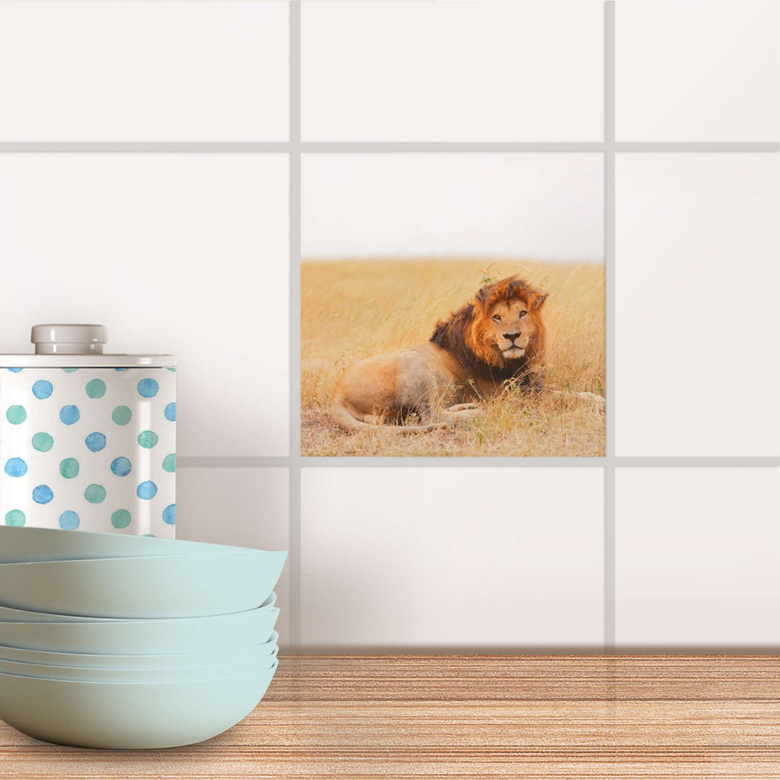 Fliesenaufkleber Küche - Lion King