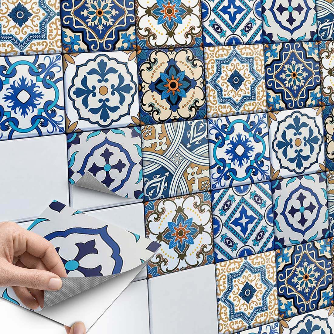 Fliesenaufkleber Küche Main - Lisboa Azulejos