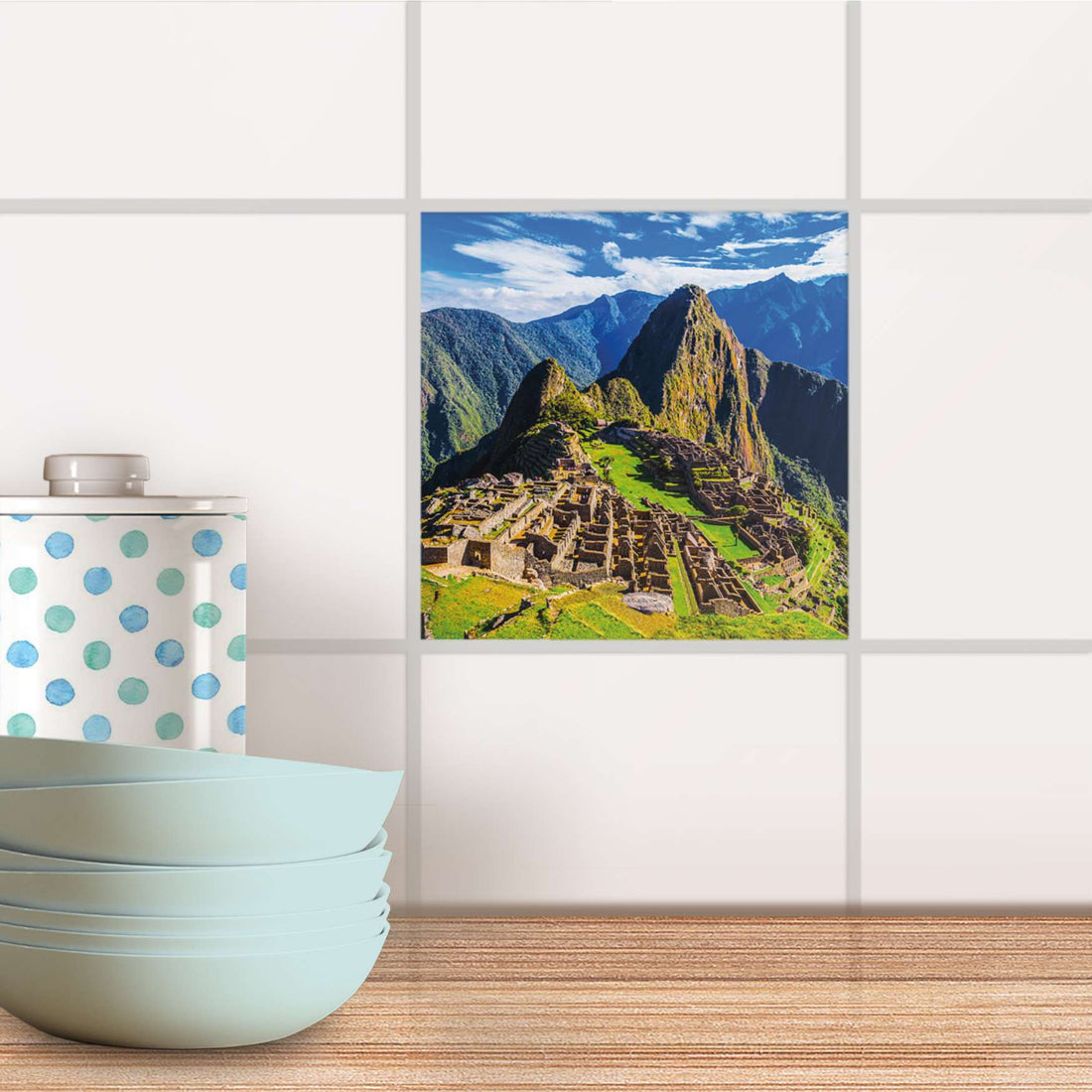 Fliesenaufkleber Küche - Machu Picchu