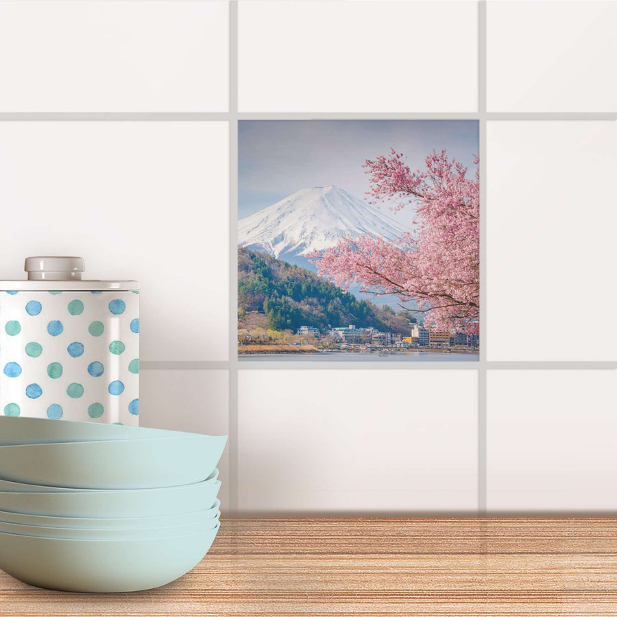 Fliesenaufkleber Küche - Mount Fuji