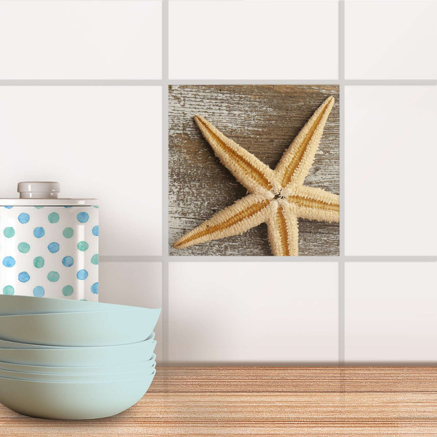 Fliesenaufkleber Küche - Starfish