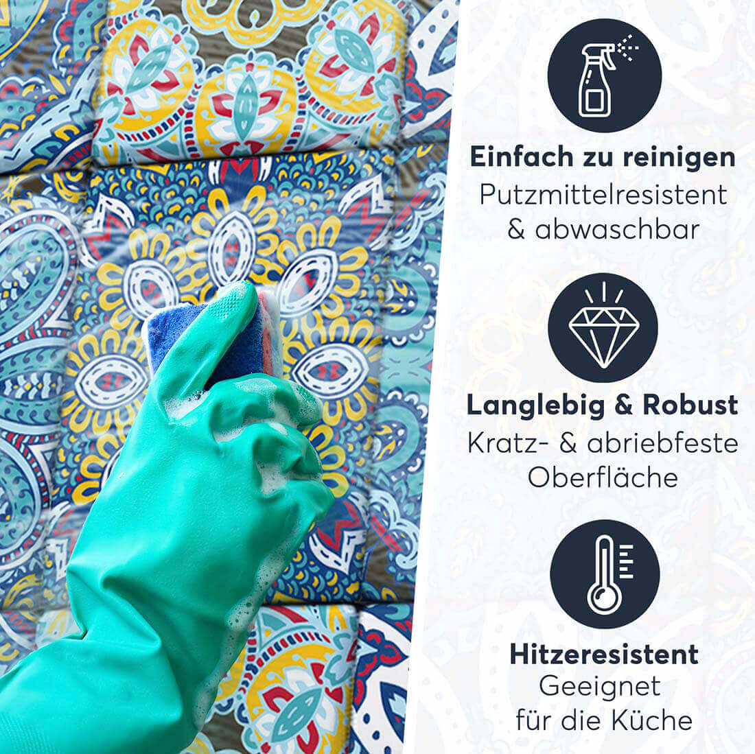 Fliesenaufkleber rechteckig Einfach Reinigen - 1001 Nacht