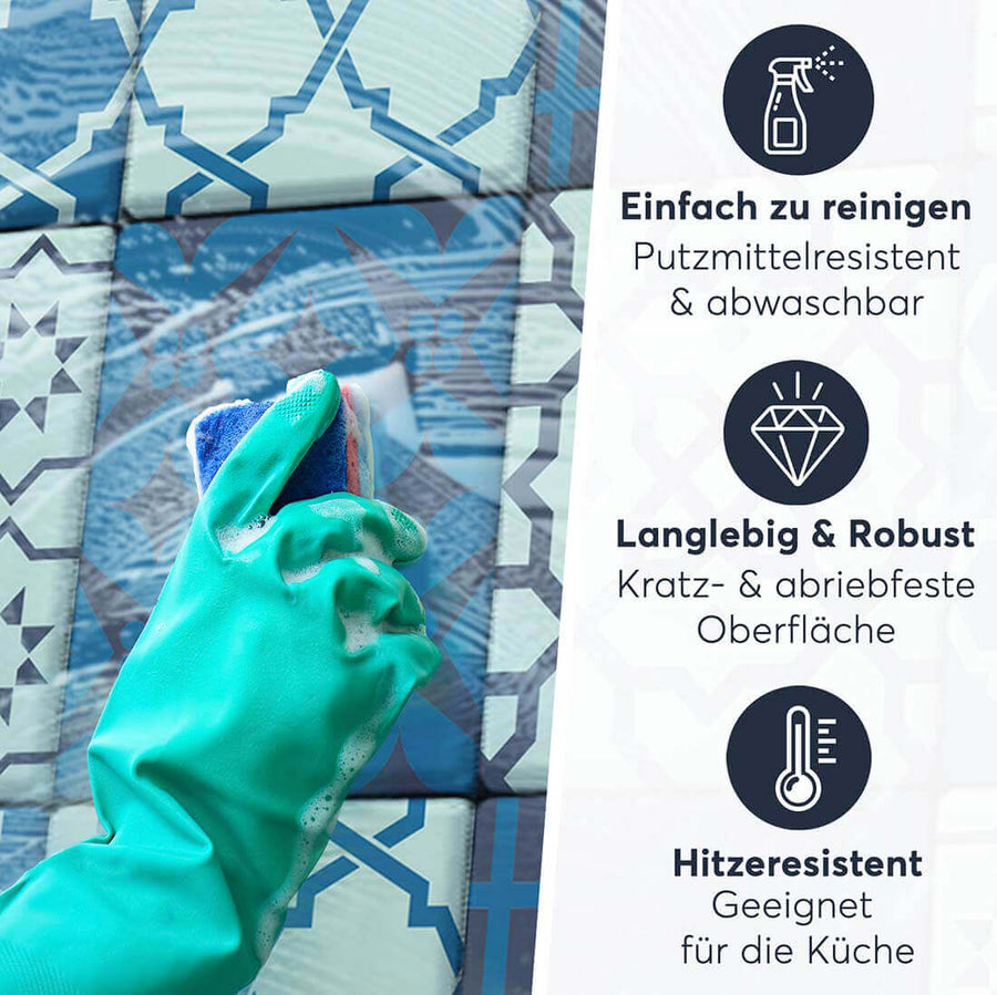 Fliesenaufkleber rechteckig Einfach Reinigen - Ornament