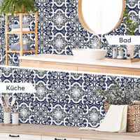 Fliesenaufkleber rechteckig Küche Bad - Azulejo Classic