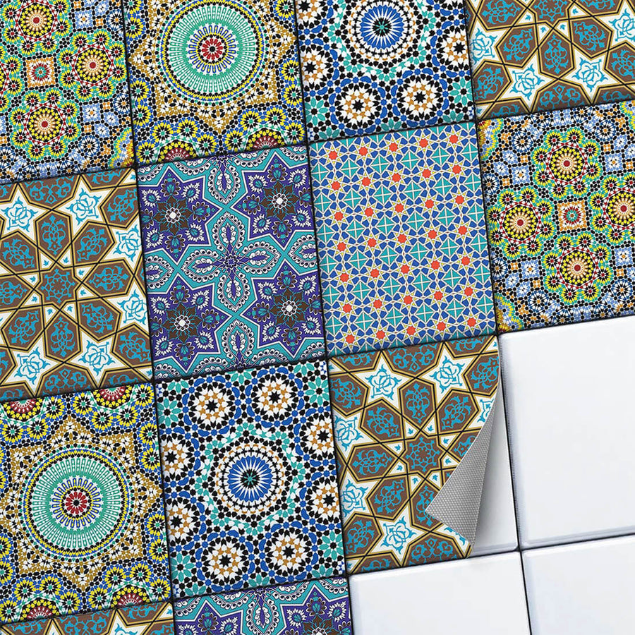 Fliesenaufkleber set rechteckig Küche Main - Orientalisches Mosaik