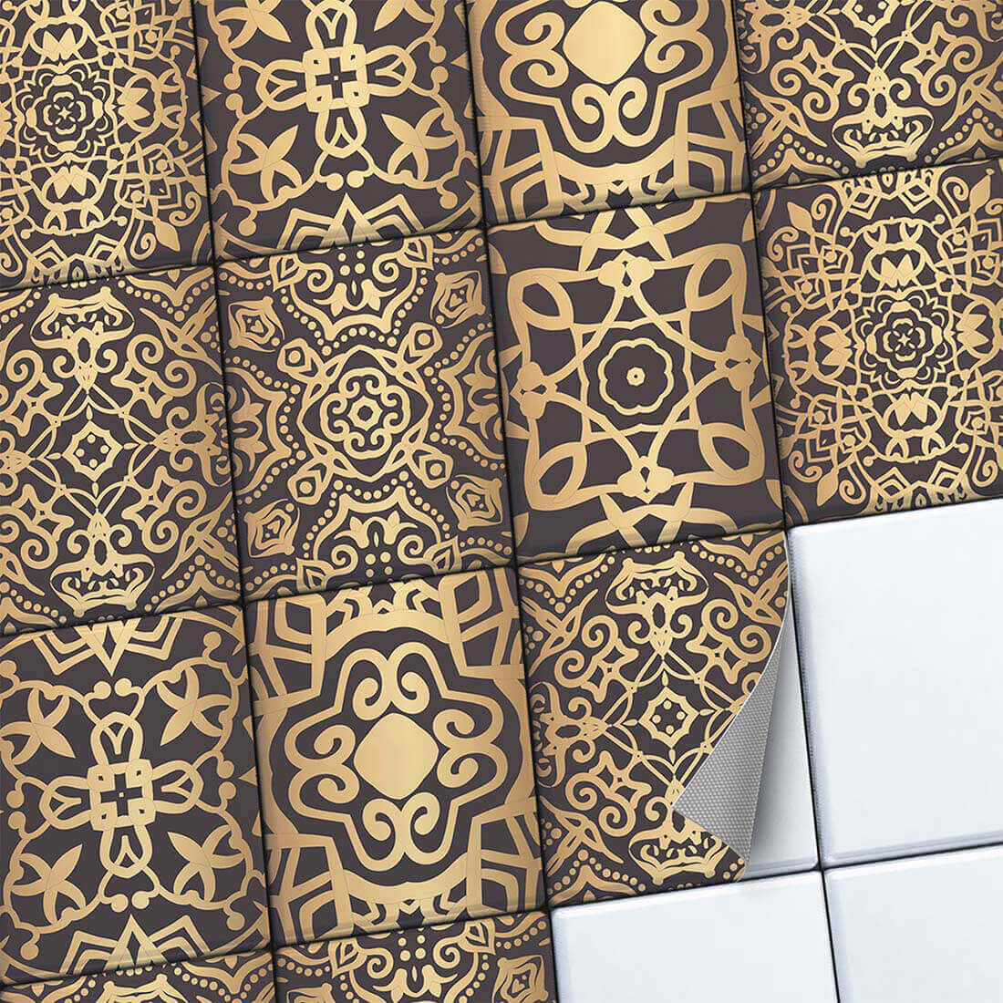 Fliesenaufkleber set rechteckig Küche Main - Samarkand