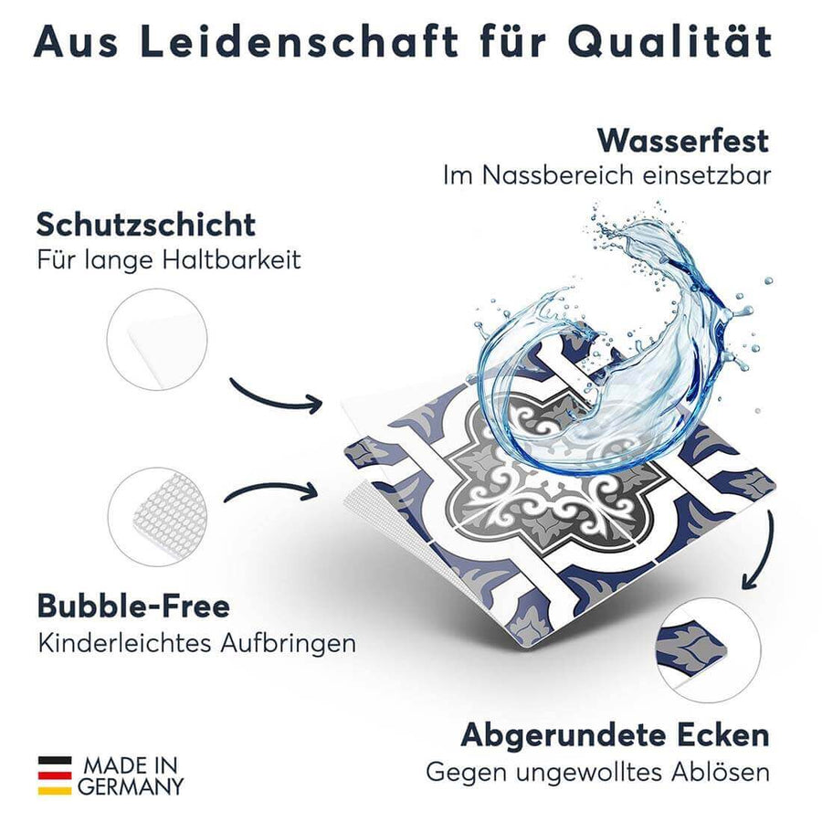 Fliesenfolie rechteckig - Azulejo Classic - Do-it-yourself - creatisto 