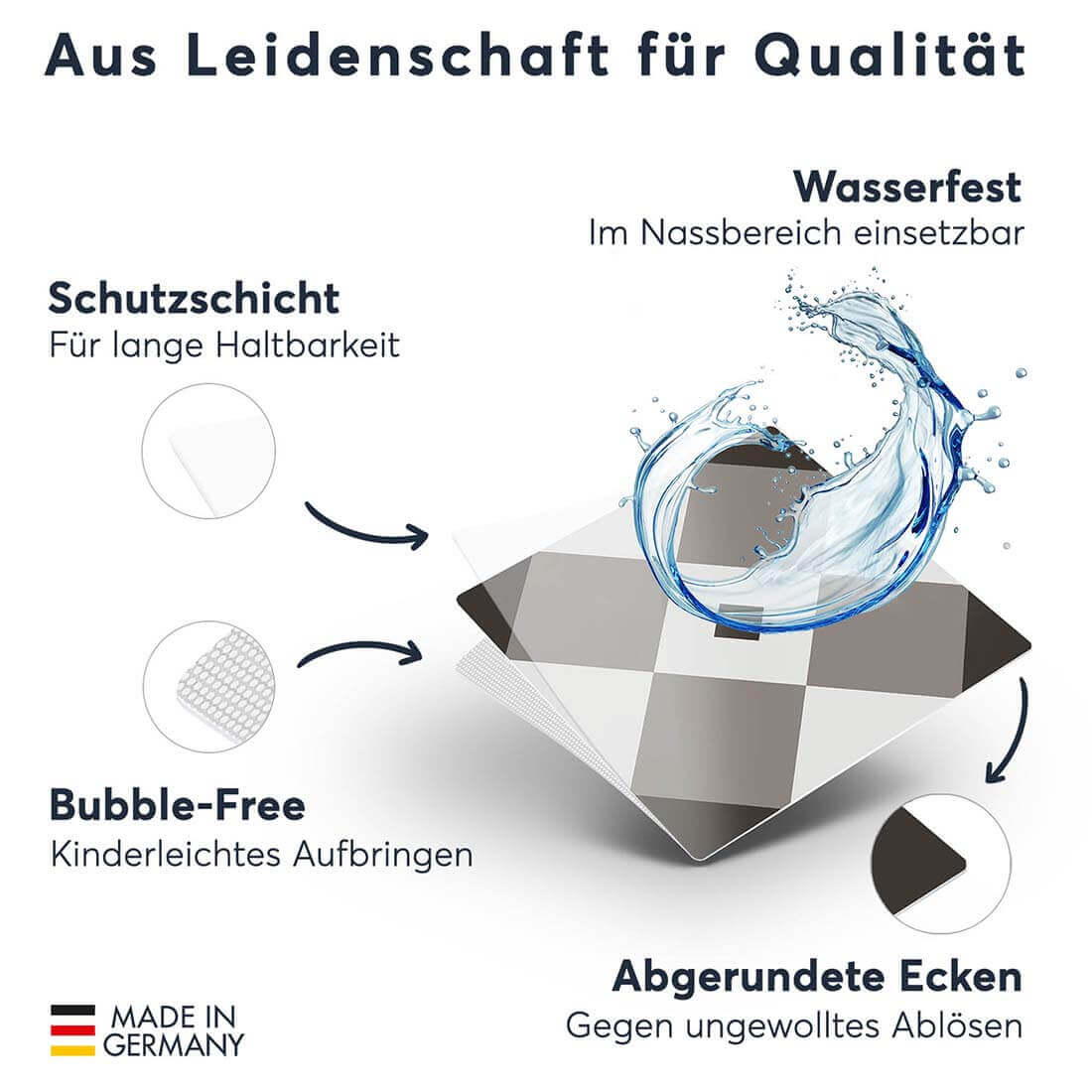 Fliesenfolie rechteckig - Classic Elegance - Do-it-yourself - creatisto 
