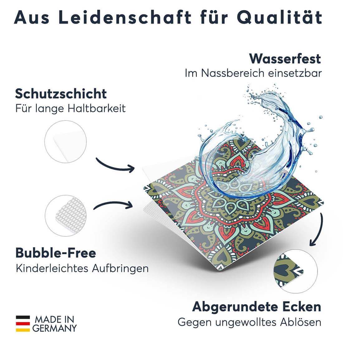 Fliesenfolie rechteckig - Marokkanische Fliesen RIAD - Do-it-yourself - creatisto 