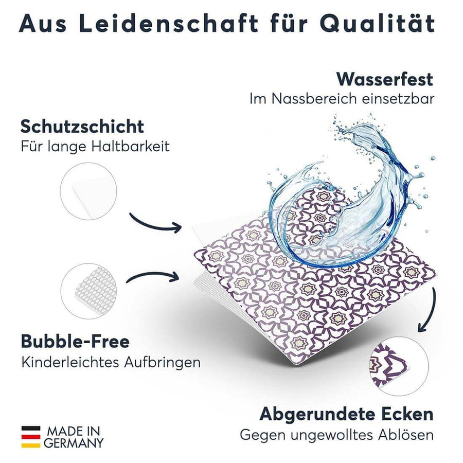 Fliesenfolie rechteckig - Pastell Pattern - Do-it-yourself - creatisto 