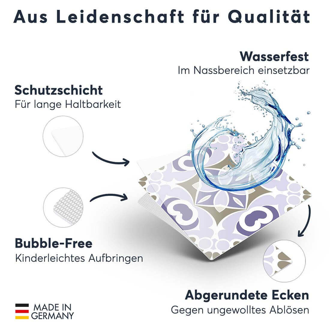 Fliesenfolie rechteckig - Princess Dream - Do-it-yourself - creatisto 