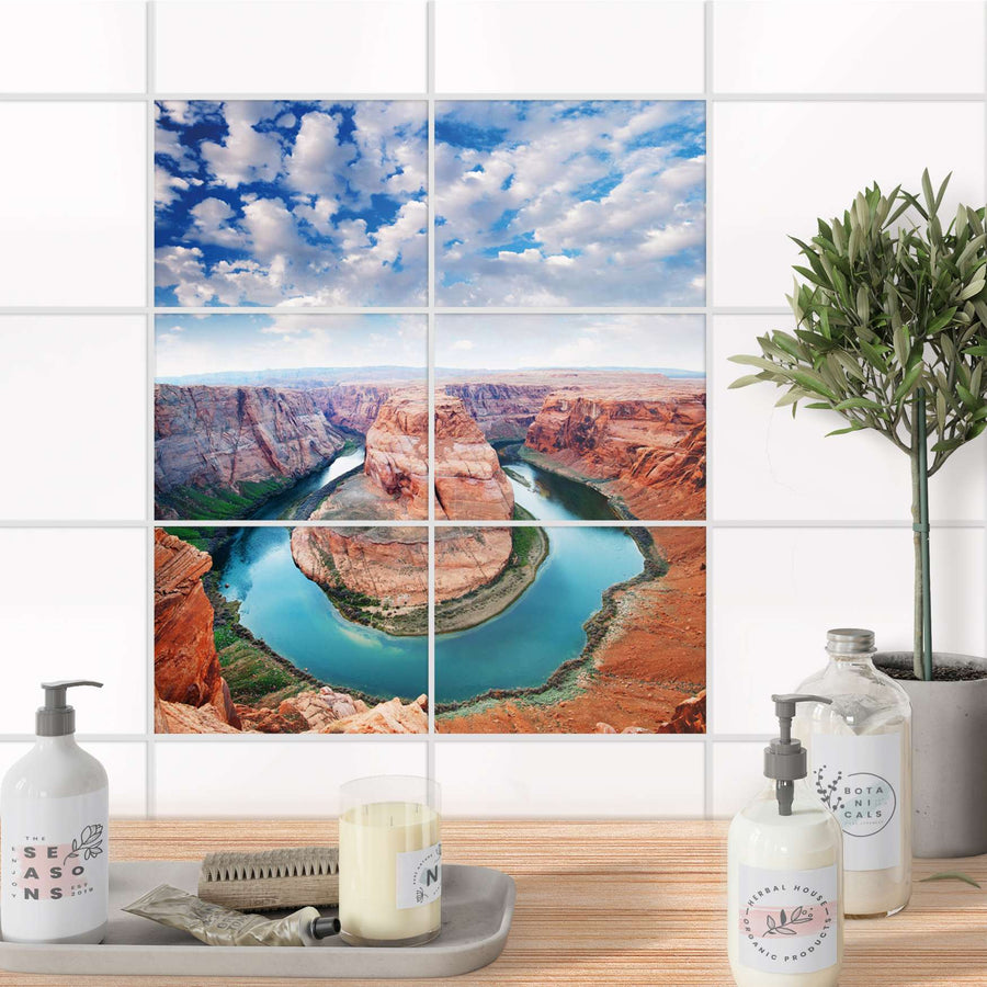Fliesenfolie 20x15 cm Bad - Grand Canyon