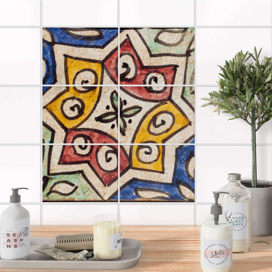 Fliesenfolie 20x15 cm Bad - Spanish Tile 6