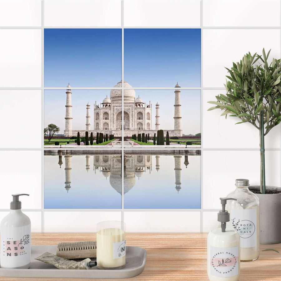 Fliesenfolie 20x15 cm Bad - Taj Mahal