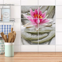 Fliesenfolie 20x15 cm Küche - Flower Buddha
