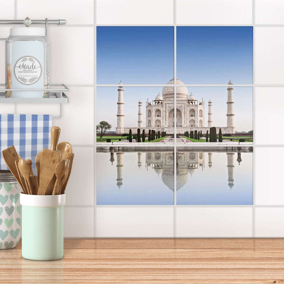 Fliesenfolie 20x15 cm Küche - Taj Mahal