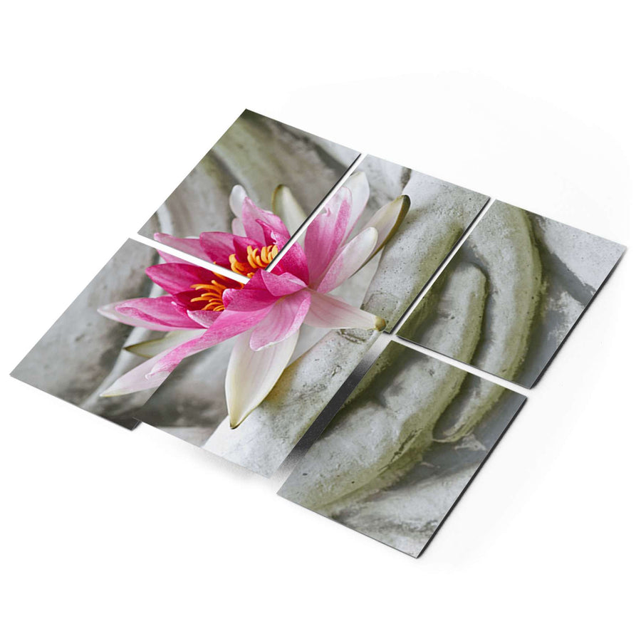 Fliesenfolie 20x15 cm Selbstklebend - Flower Buddha