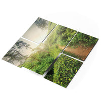 Fliesenfolie 20x15 cm Selbstklebend - Green Tea Fields