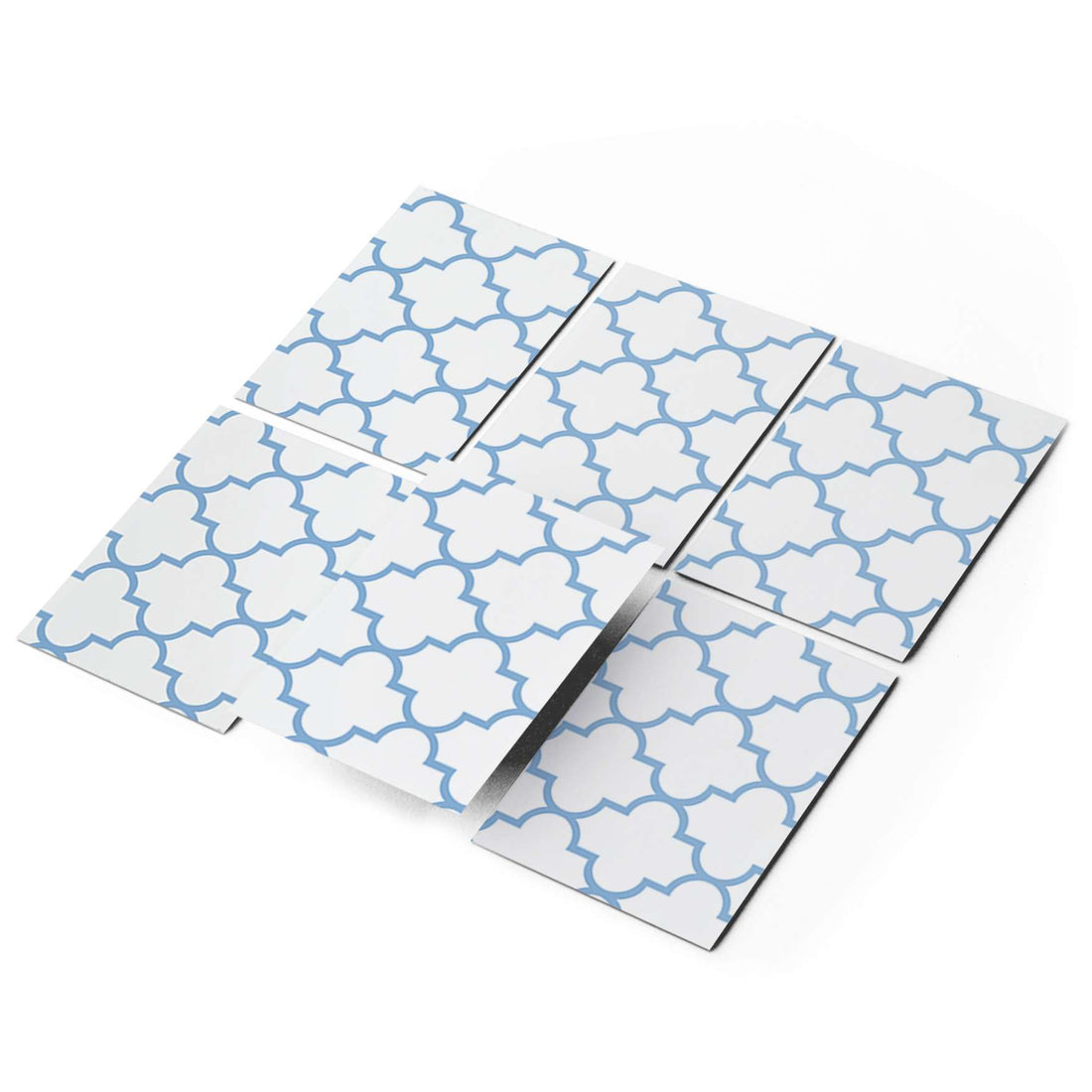 Fliesenfolie 20x15 cm Selbstklebend - Retro Pattern - Blau
