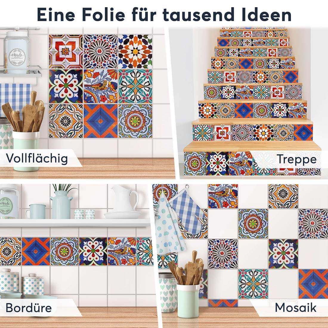 Fliesenaufkleber Selbstklebend Anwendung - Portugiesisch