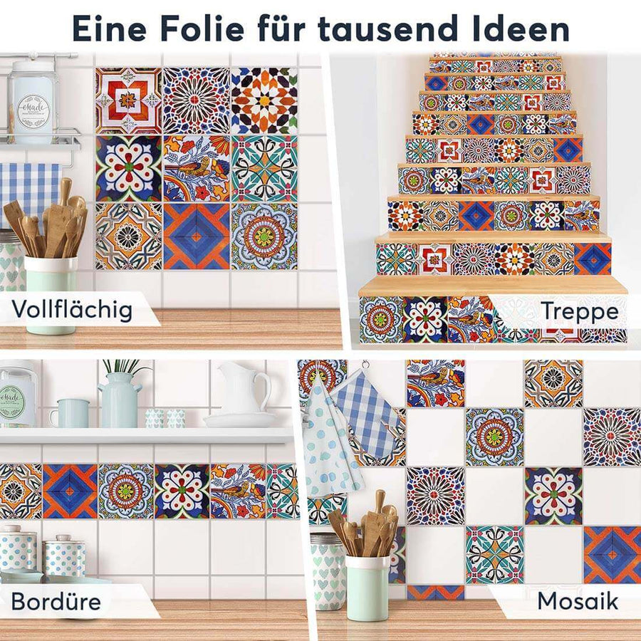 Fliesenaufkleber Selbstklebend Anwendung - Portugiesisch