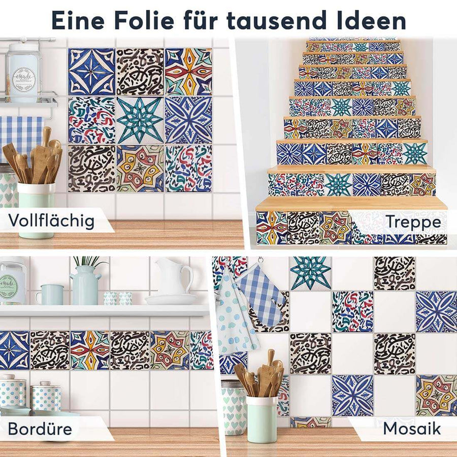 Fliesenaufkleber Selbstklebend Anwendung - Spanisch