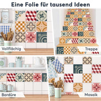 Fliesenaufkleber Selbstklebend Anwendung - Swedish Tiles