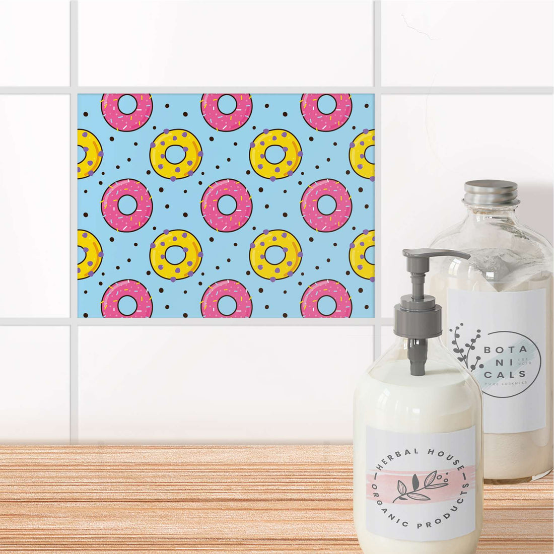 Fliesenfolie Bad - Donutparty