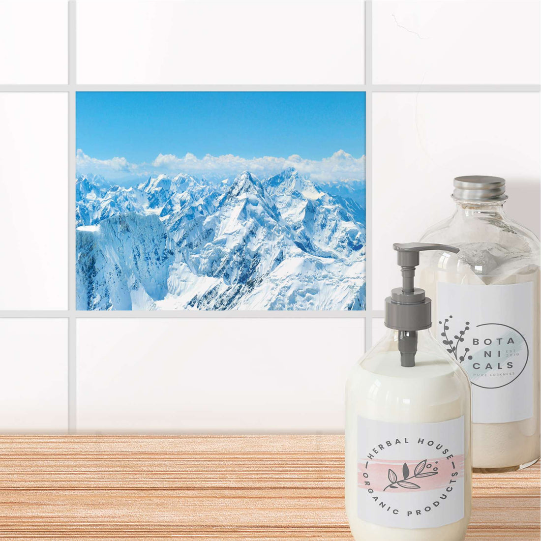 Fliesenfolie Bad - Himalaya