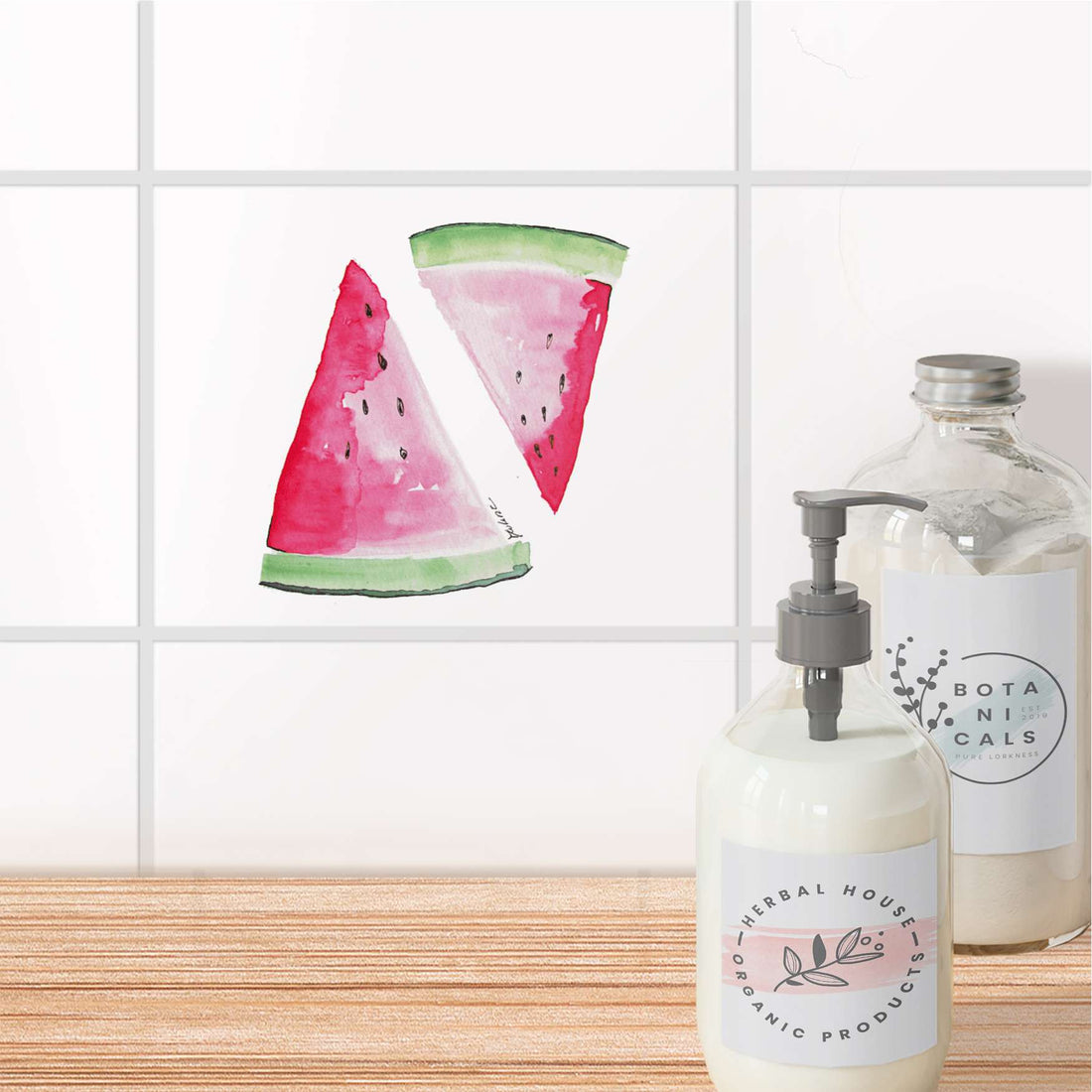 Fliesenfolie Bad - Melone