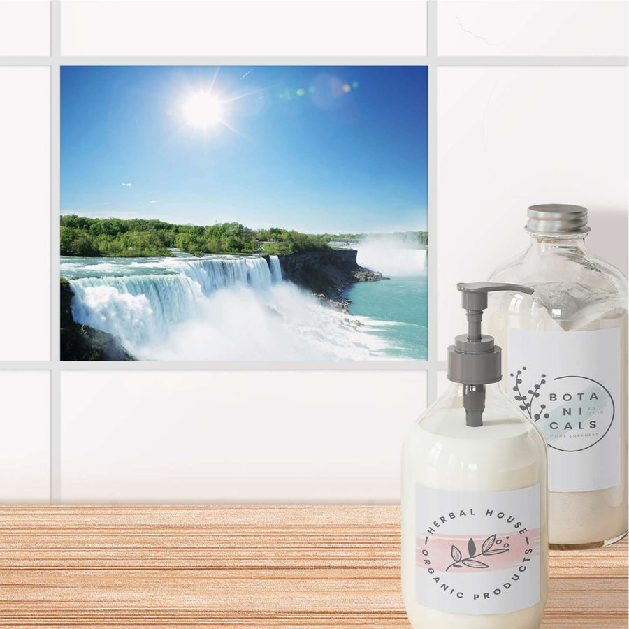 Fliesenfolie Bad - Niagara Falls